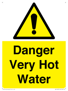 Danger Very Hot Water 